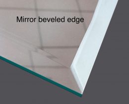 edges of glass and mirror